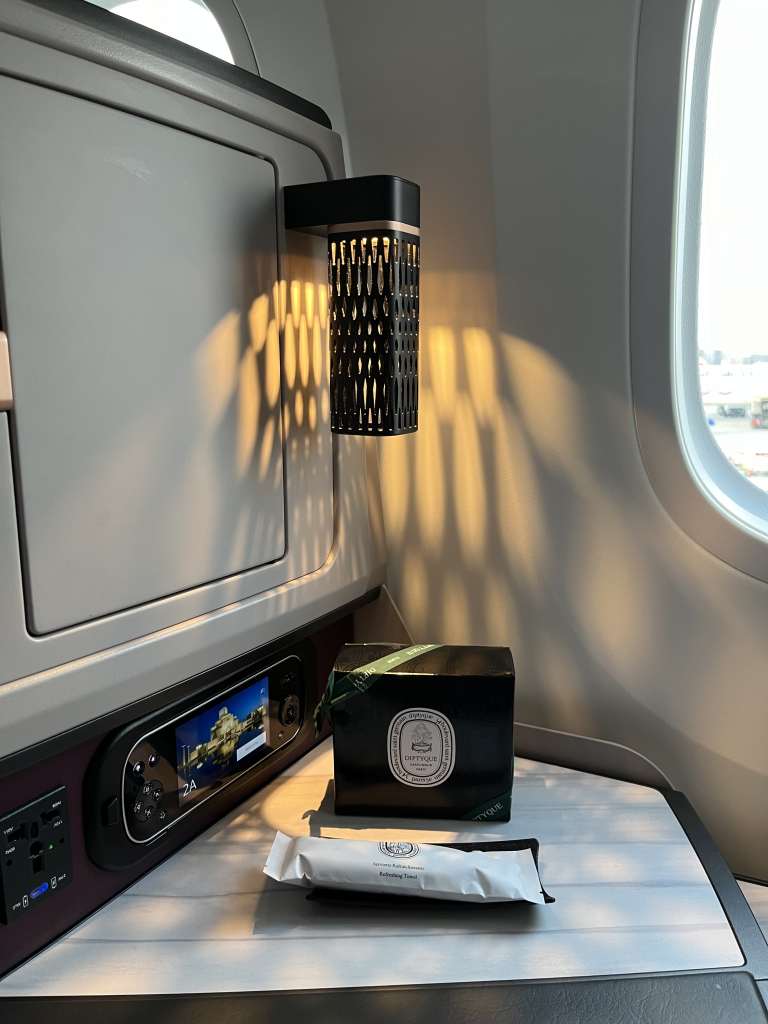 Neil Scrivener reviews QR72 from Frankfurt to Doha on Qatar Airways in Business Class. 