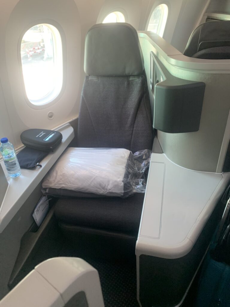 Neil Scrivener reviews the American Airlines Flagship Business Class seat - next to a window facing backwards on the 787-8.