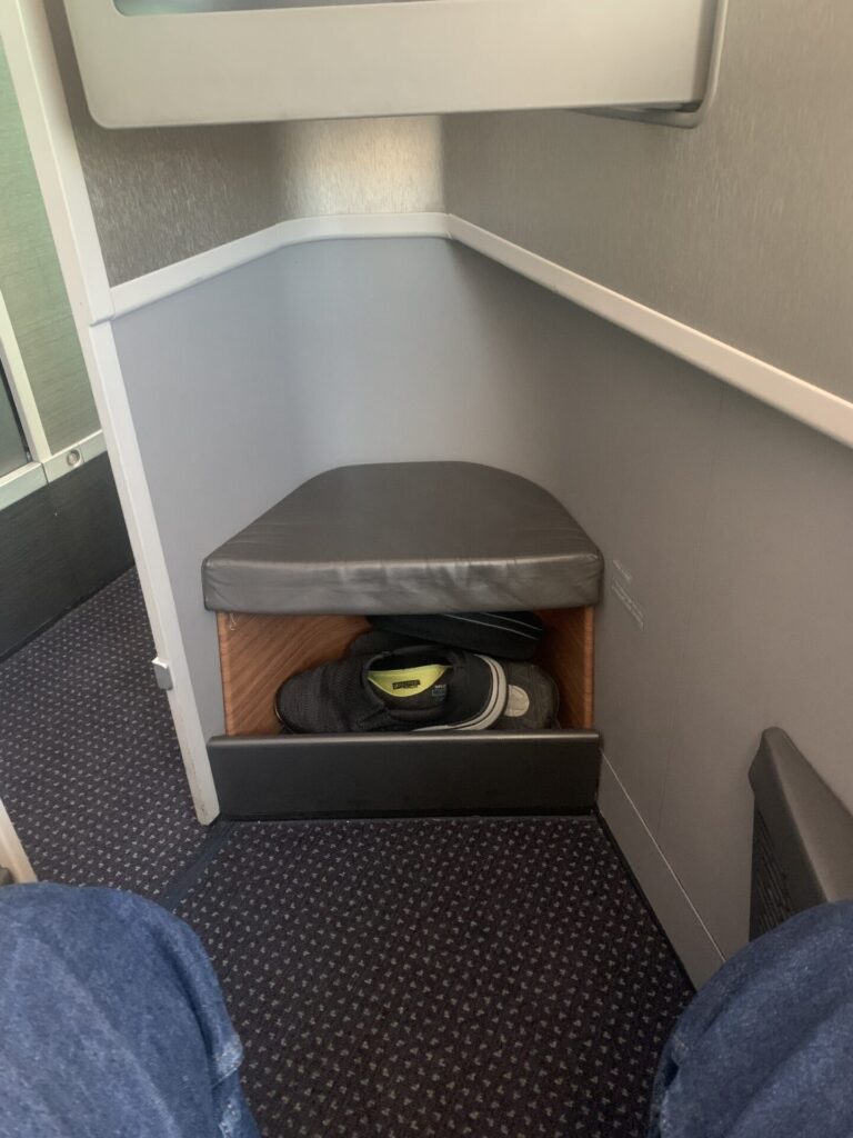 Neil Scrivener reviews the American Airlines Flagship Business Class seat - next to a window facing backwards on the 787-8.