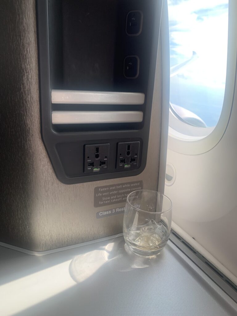 Neil Scrivener reviews the American Airlines Flagship Business Class seat - next to a window facing backwards on the 787-8.