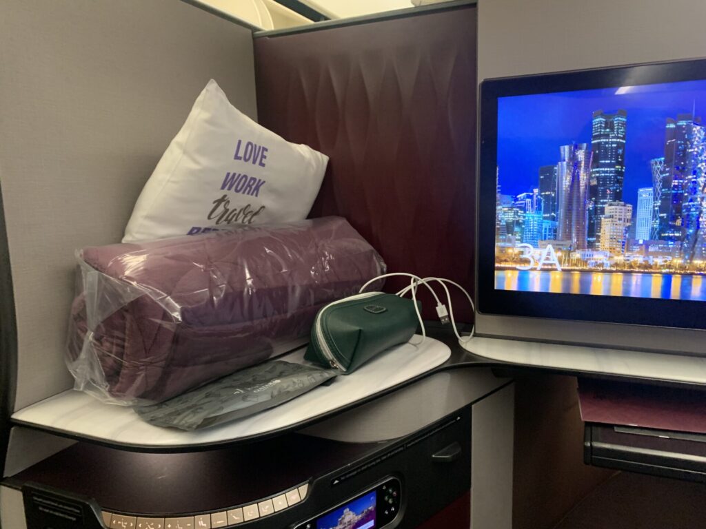 Neil Scrivener reviews Qatar Airways' QSuite from London Heathrow to Hamad International Airport, Doha.