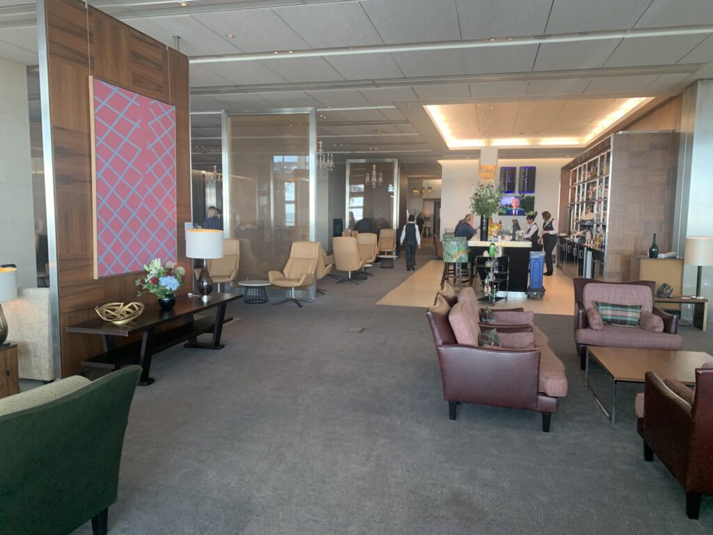 Flying Business reviews British Airways' Concorde Room, for First Class passengers at London's Heathrow Airport at Terminal 5.