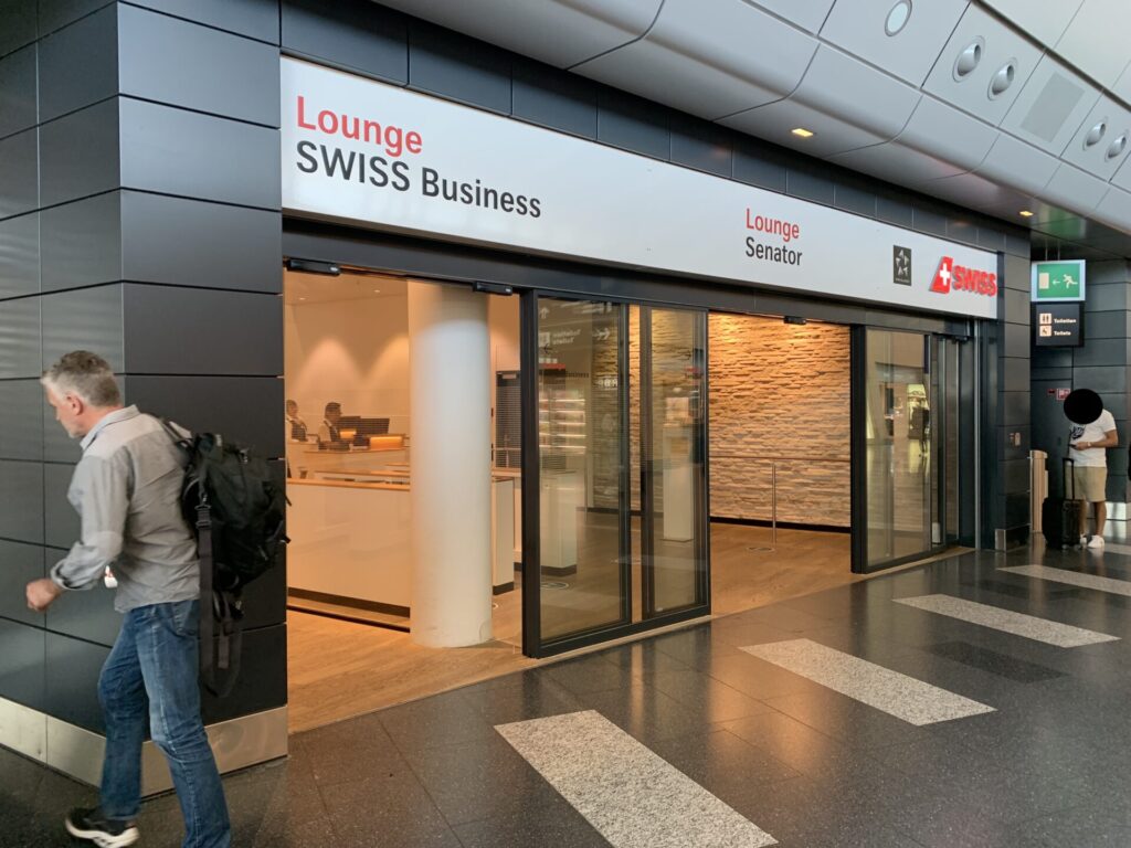 Flying Business reviews the SwissAir Business Class in Zurich Airport's Terminal 2 a A-Gates. 