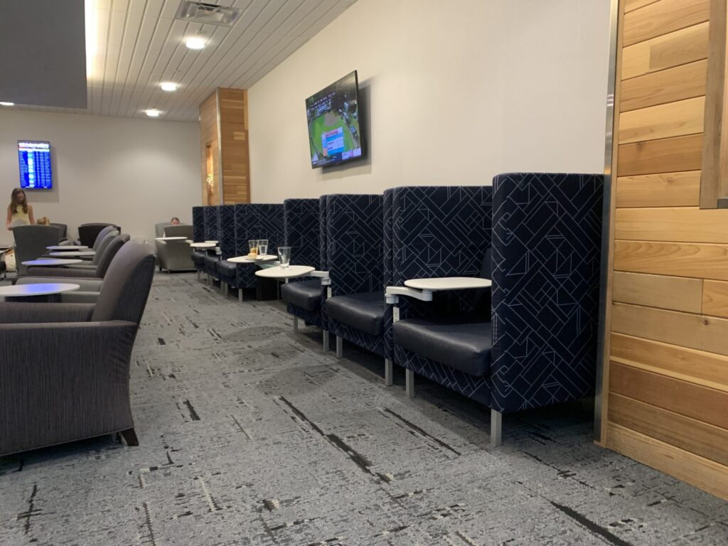 Flying Business reviews The Club at Las Vegas Harry Reid Airport - access for Priority Pass holders and numerous airlines if flying Business Class. 