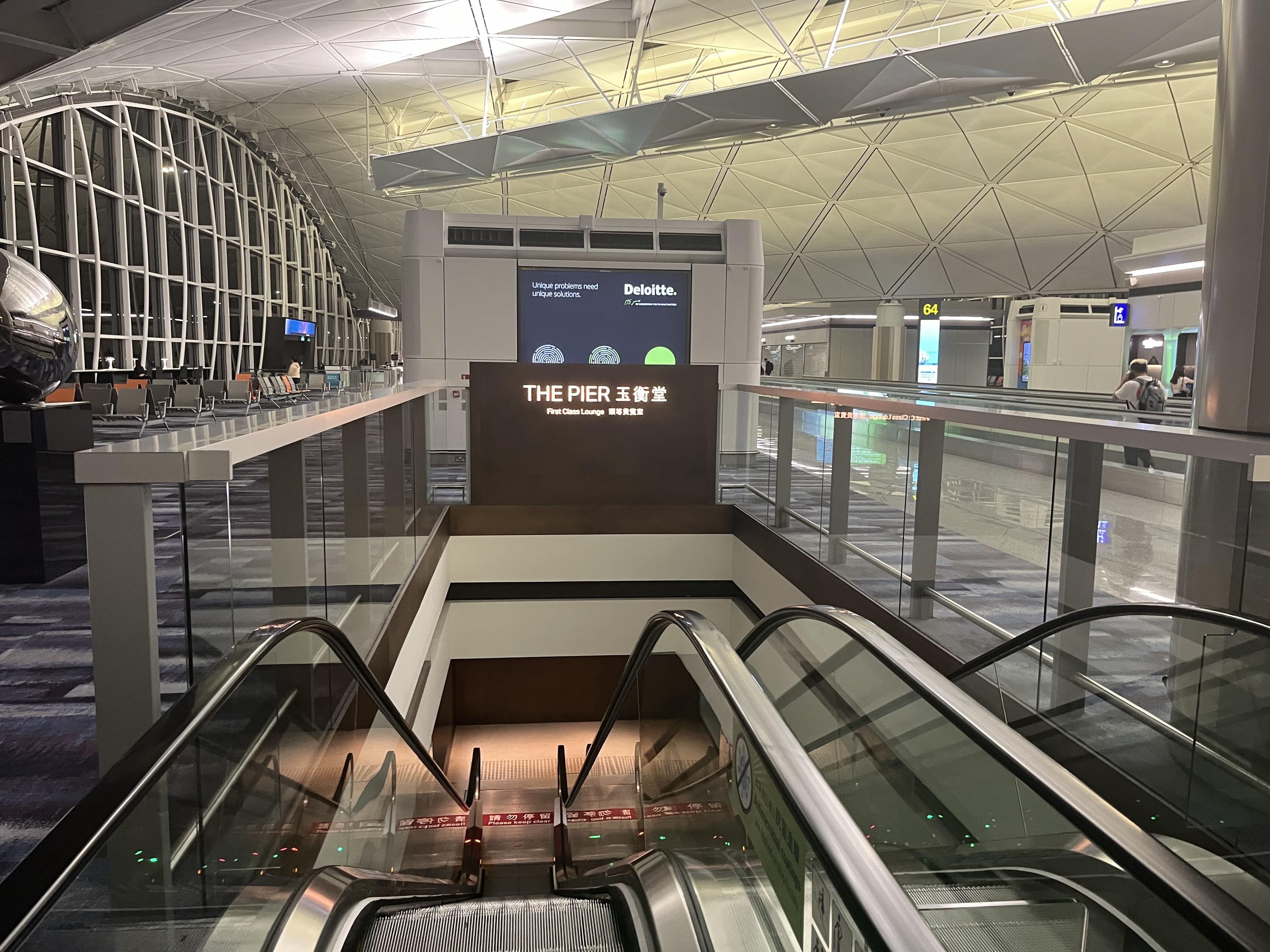 Neil Scrivener reviews Cathay Pacific's The Pier (First), in Hong Kong's International Airport (HKG), by Gate 63.