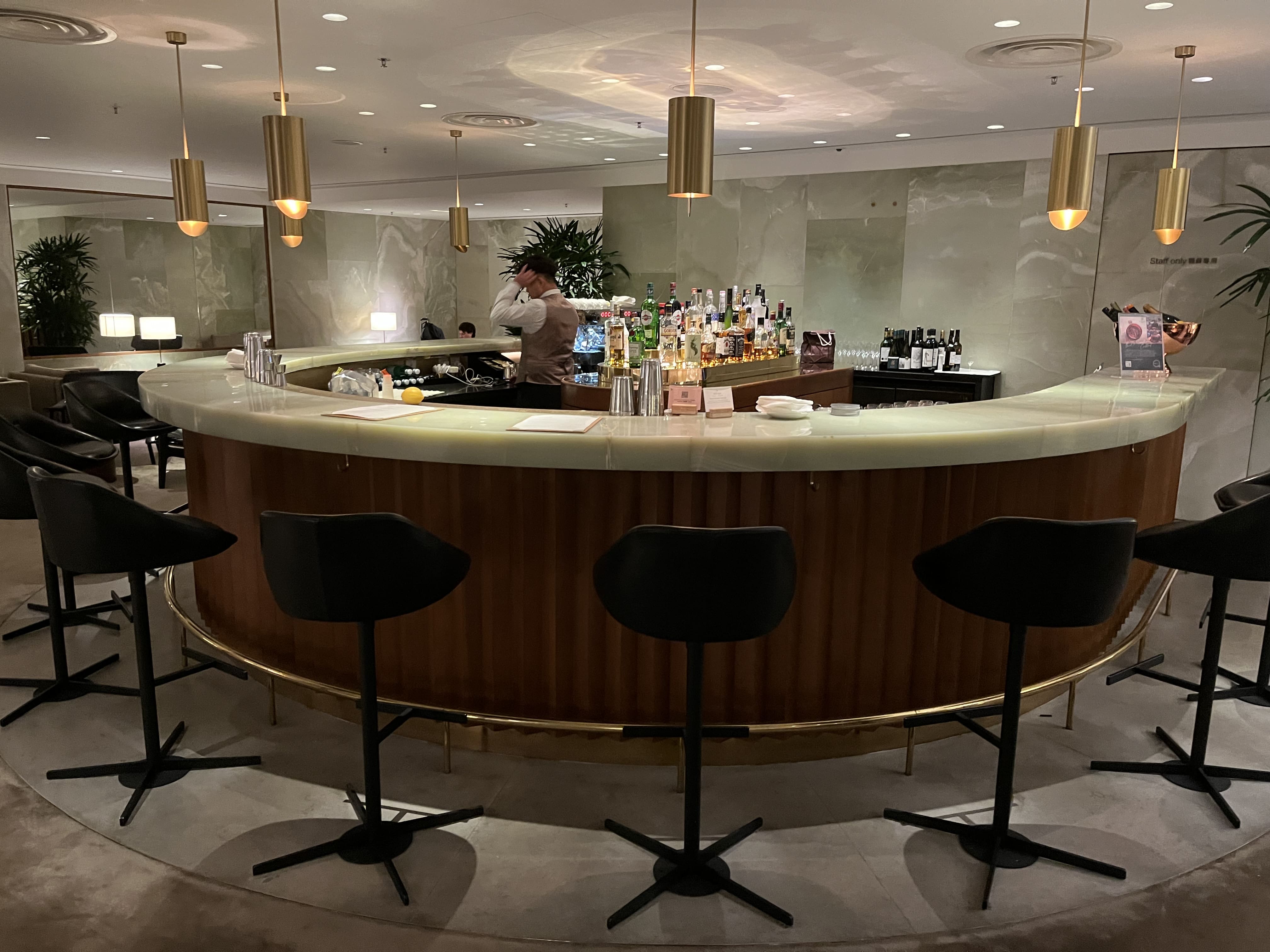 Neil Scrivener reviews Cathay Pacific's The Pier (First), in Hong Kong's International Airport (HKG), by Gate 63.