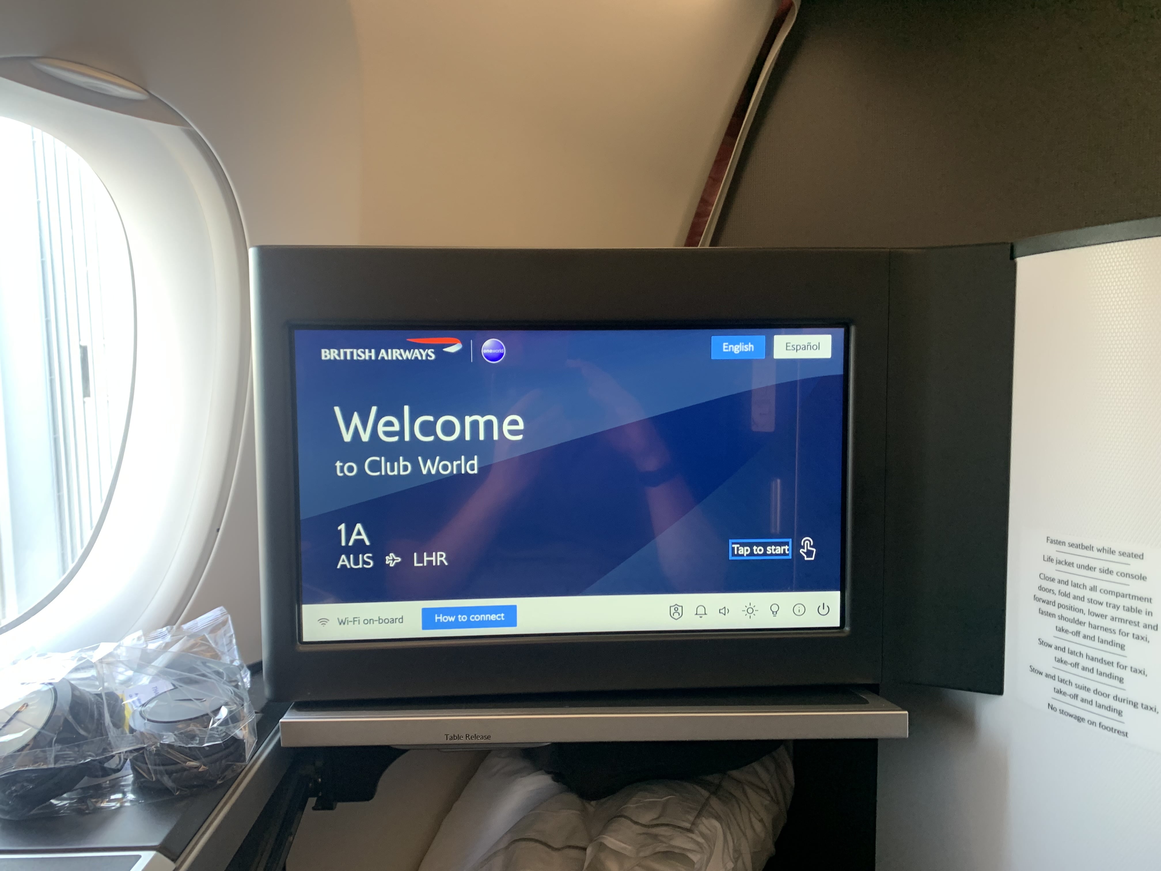 Neil Scrivener reviews British Airways Club Suites (Business Class) from Austin to London on BA190 (AUS to LHR). 