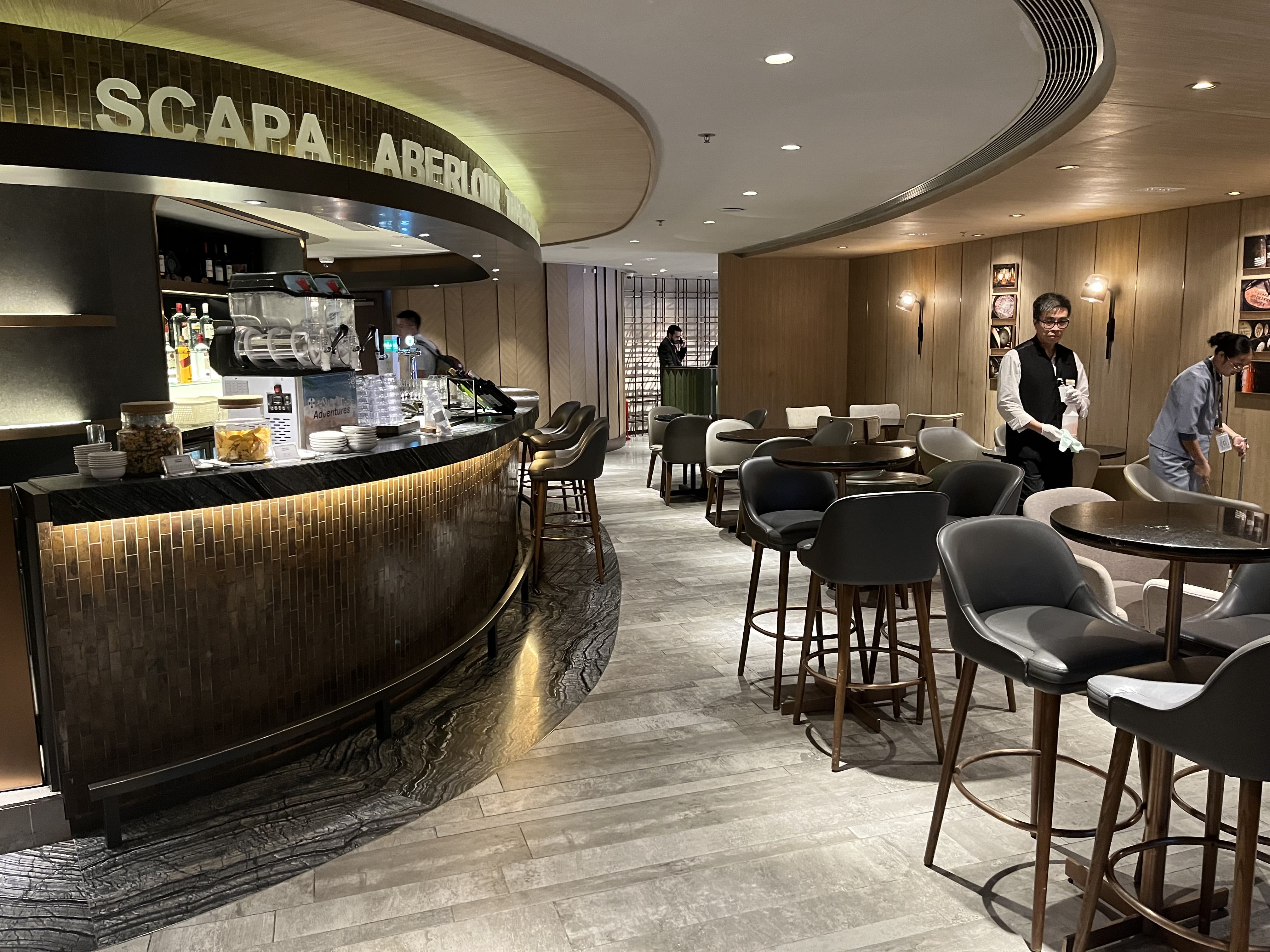 Neil Scrivener reviews the Plaza Premium Lounge First, in Hong Kong's International Airport. 