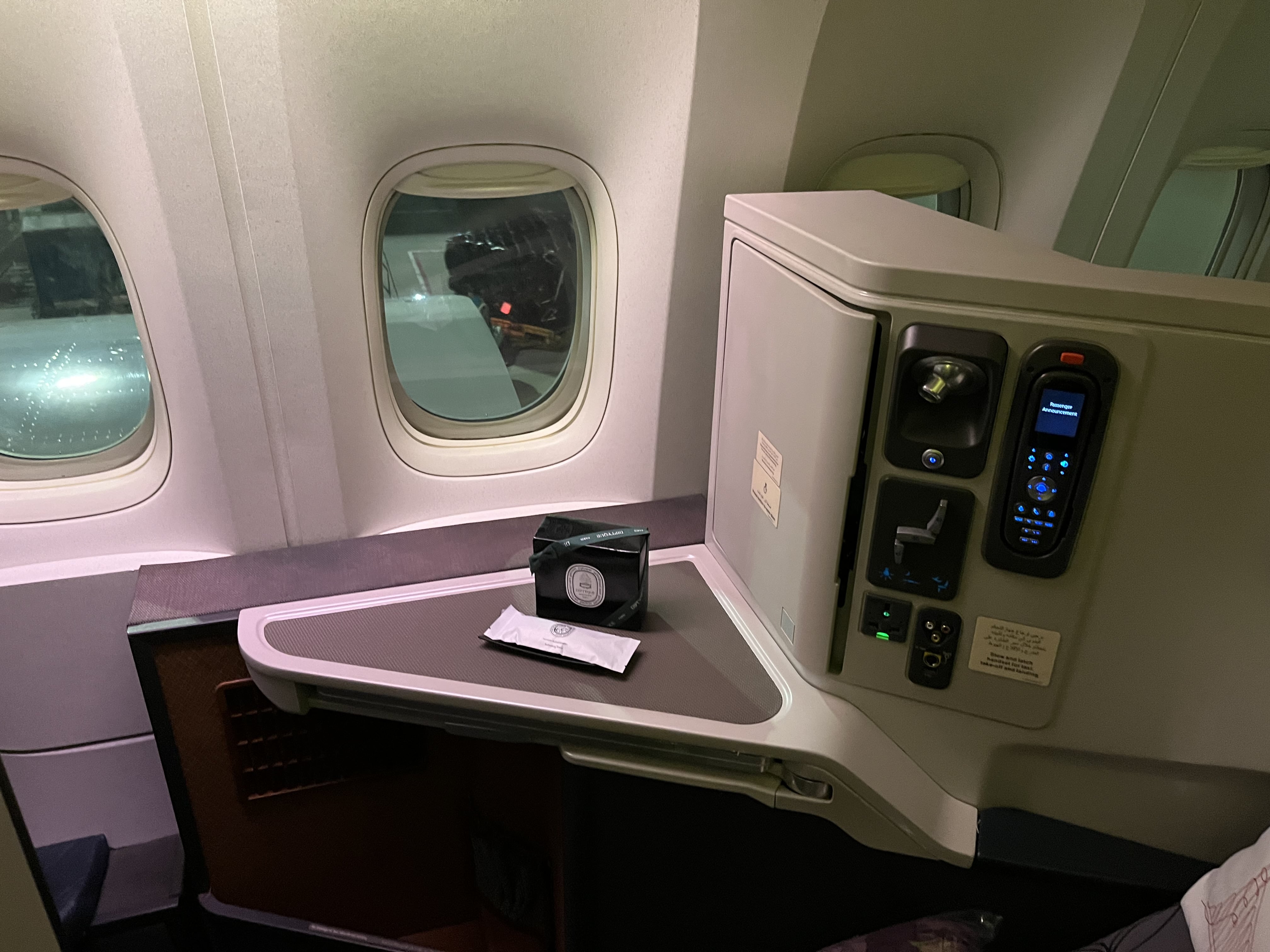 Neil Scrivener reviews Qatar Airways Hong Kong to Doha QR815 in Business Class on the Boeing 777. 