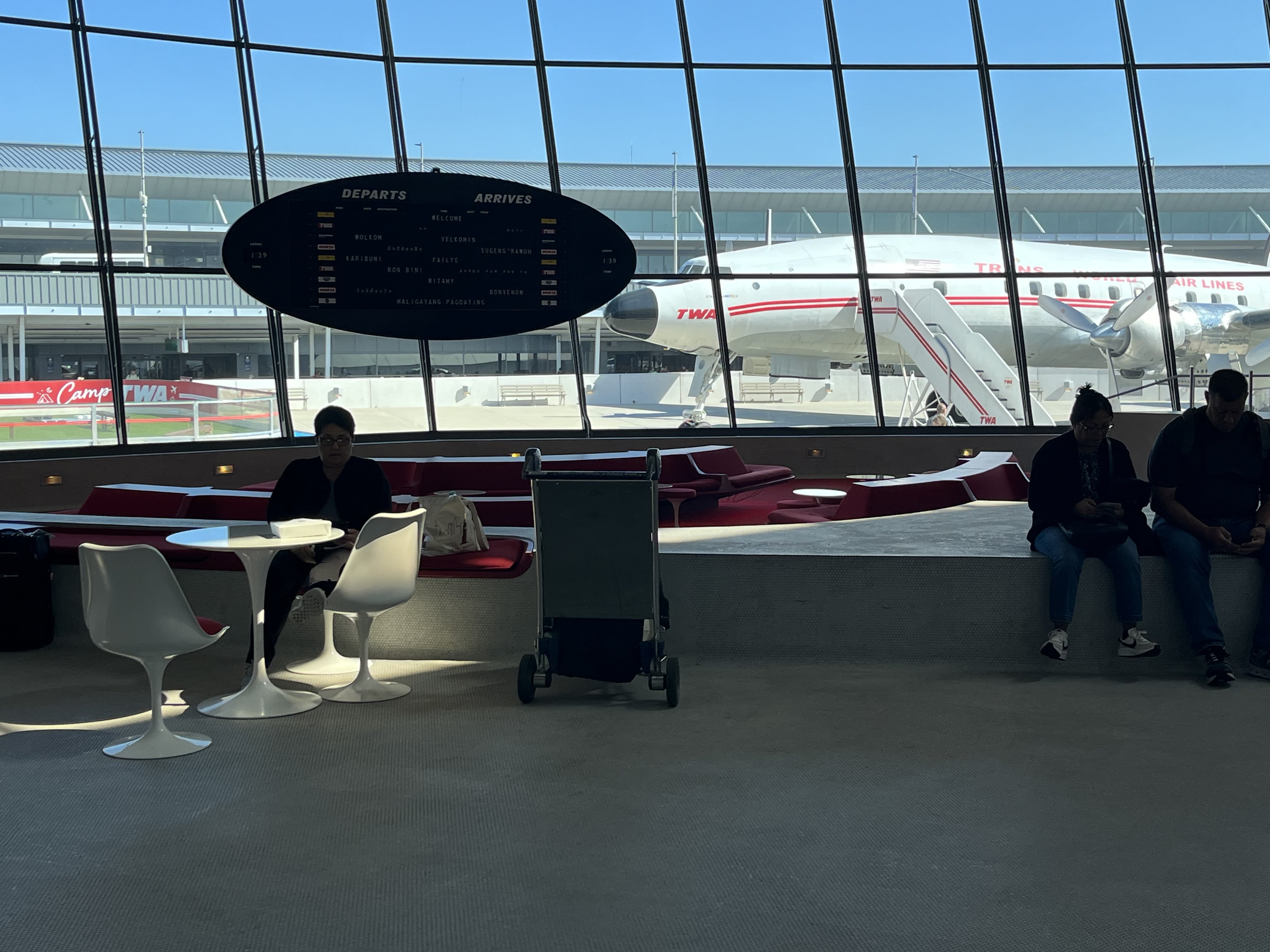 Neil Scrivener reviews the TWA Hotel in JFK's Terminal 5, in New York. John F Kennedy Airport - hotel review. 