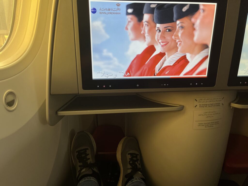 Neil Scrivener reviews Royal Jordanian's Crown Class Business Class seat on their Boeing 787-8.