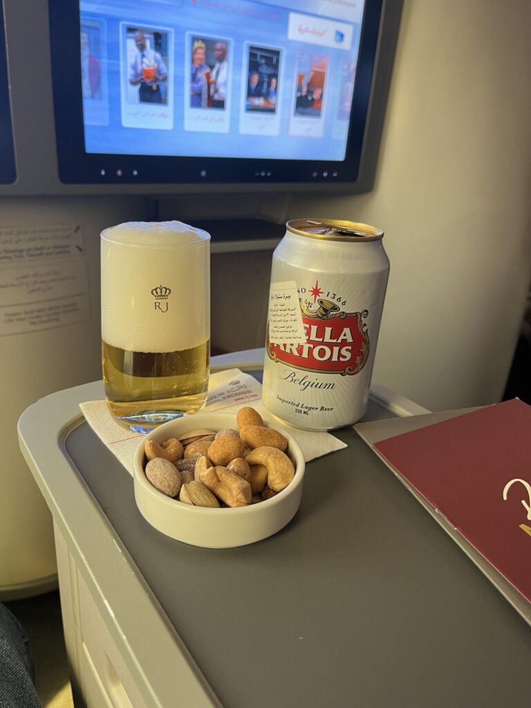 Neil Scrivener reviews RJ111 and RJ112 from Amman to London Heathrow and back in Crown Class.